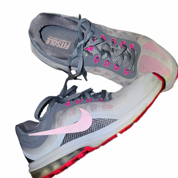 Women's Nike Air Max Dynasty 2 Running Shoes (Grey/Pink - Size 8) - Picture 1 of 9